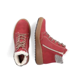 Hot Women'S Corded Boots Fire Red Ladies Ankle Boots & Boots