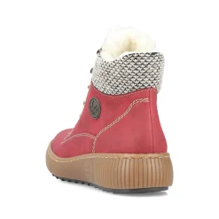 Hot Women'S Corded Boots Fire Red Ladies Ankle Boots & Boots