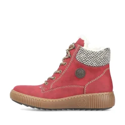 Hot Women'S Corded Boots Fire Red Ladies Ankle Boots & Boots