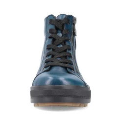 Women'S Corded Boots Petrol-Black Ladies Ankle Boots & Boots