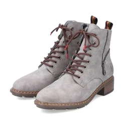 Hot Women'S Corded Boots Silver Gray Ladies Ankle Boots & Boots
