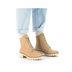 Outlet Women'S Corded Boots Brown Beige Ladies Ankle Boots & Boots