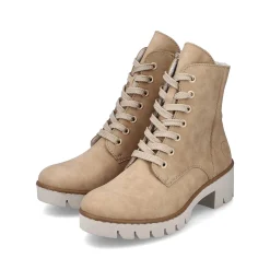 Outlet Women'S Corded Boots Brown Beige Ladies Ankle Boots & Boots