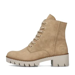 Outlet Women'S Corded Boots Brown Beige Ladies Ankle Boots & Boots