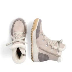 New Women'S Corded Boots Light Beige Ladies Ankle Boots & Boots