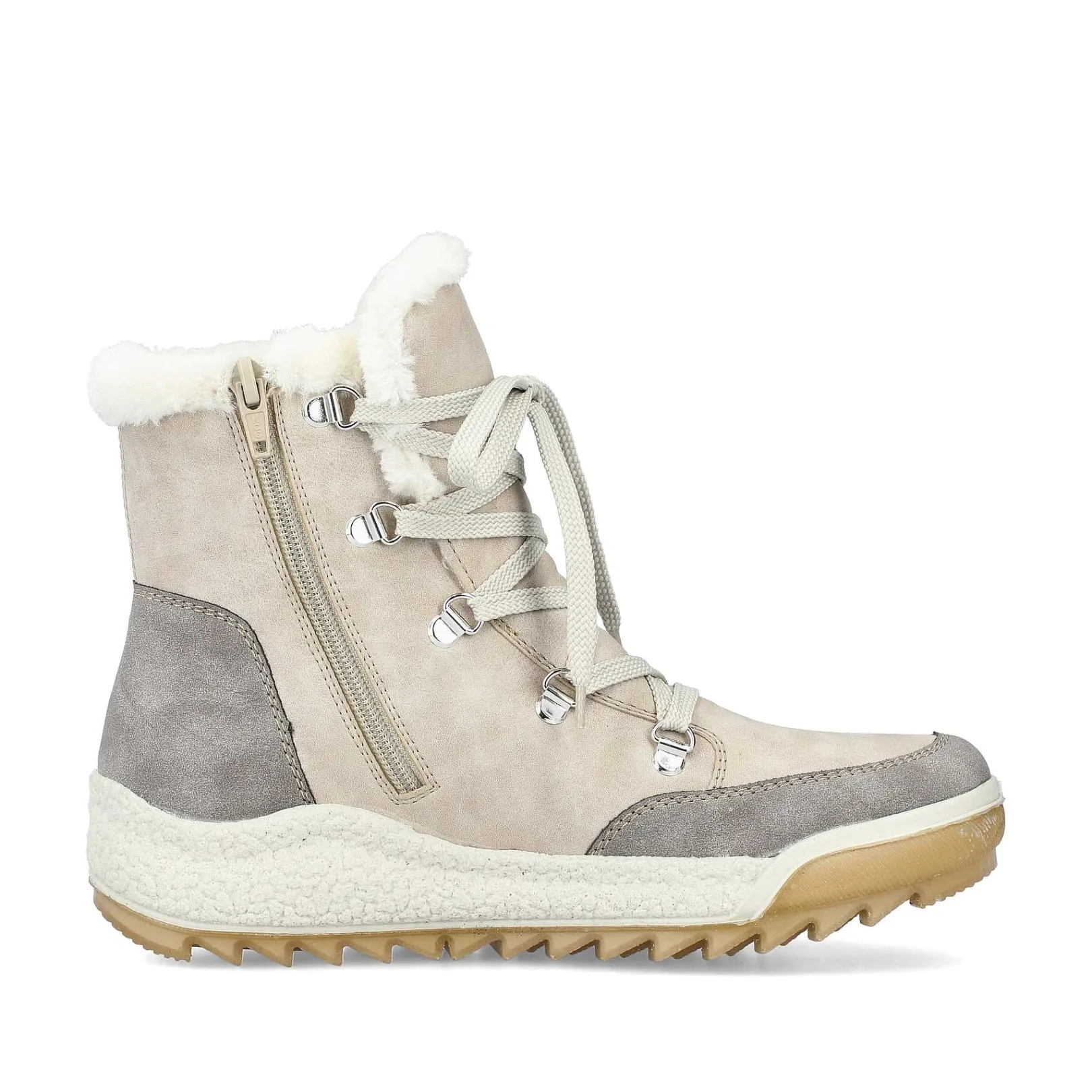 New Women'S Corded Boots Light Beige Ladies Ankle Boots & Boots