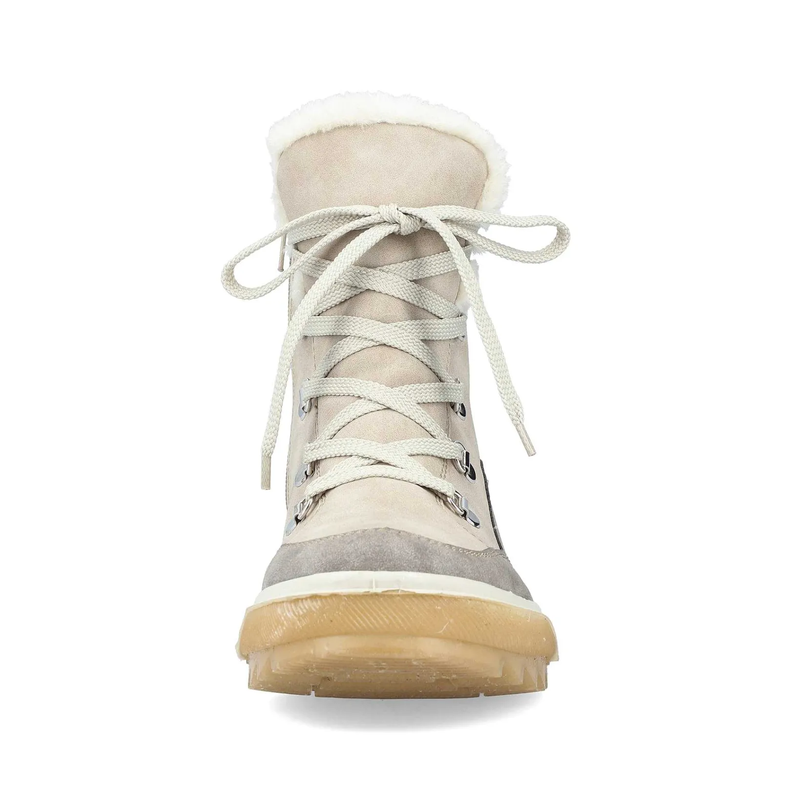 New Women'S Corded Boots Light Beige Ladies Ankle Boots & Boots