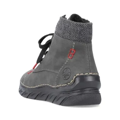 New Women'S Corded Boots Anthracite Ladies Ankle Boots & Boots