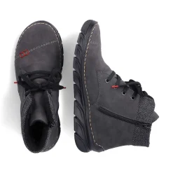 New Women'S Corded Boots Anthracite Ladies Ankle Boots & Boots