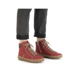 Discount Women'S Corded Boots Strawberry Red Ladies Ankle Boots & Boots