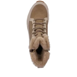 Online Women'S Corded Boots Cream Beige Ladies Ankle Boots & Boots