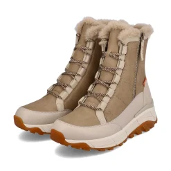 Online Women'S Corded Boots Cream Beige Ladies Ankle Boots & Boots