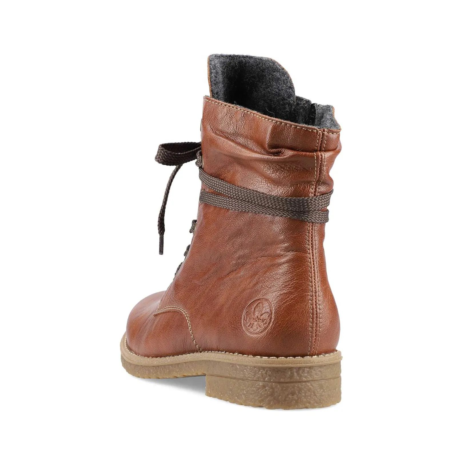 New Women'S Corded Boots Chestnut Brown Ladies Ankle Boots & Boots