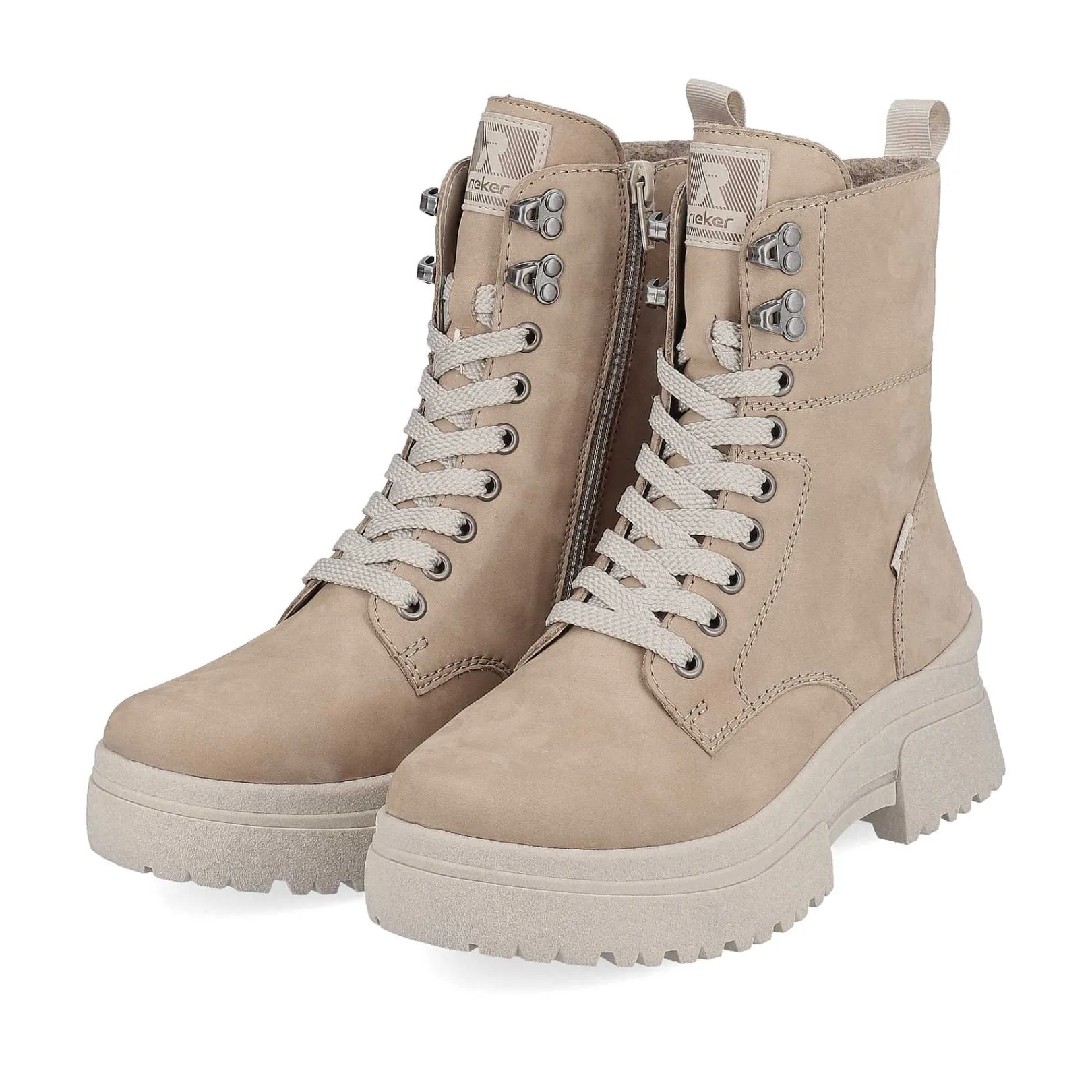 Sale Women'S Corded Boots Clay Beige Ladies Ankle Boots & Boots