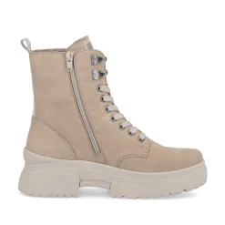 Sale Women'S Corded Boots Clay Beige Ladies Ankle Boots & Boots