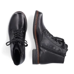 Women'S Corded Boots Night Black Ladies Ankle Boots & Boots