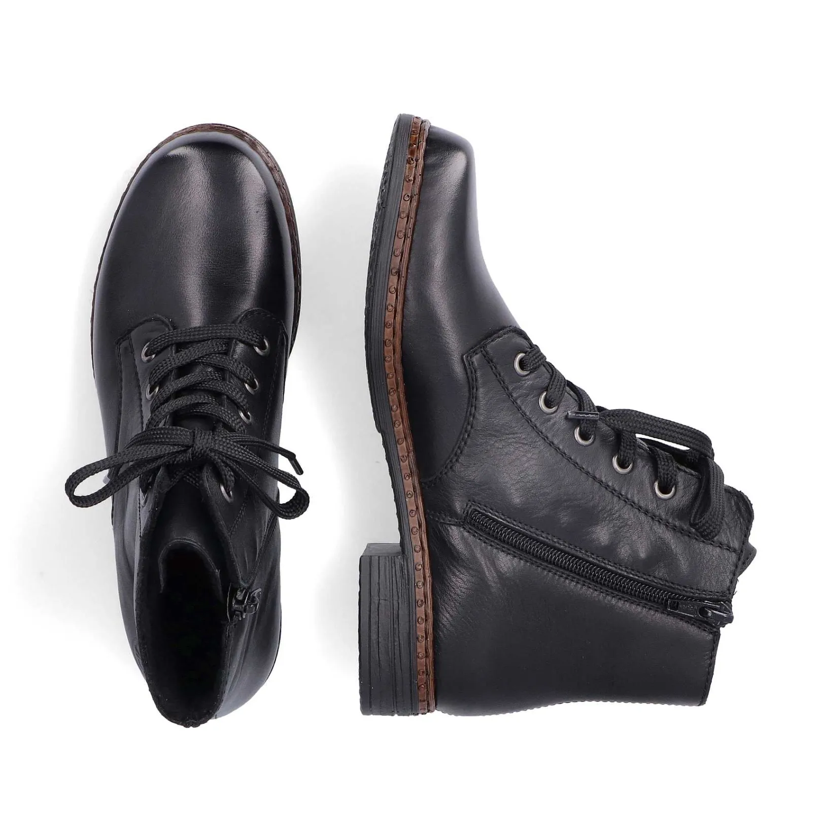 Women'S Corded Boots Night Black Ladies Ankle Boots & Boots