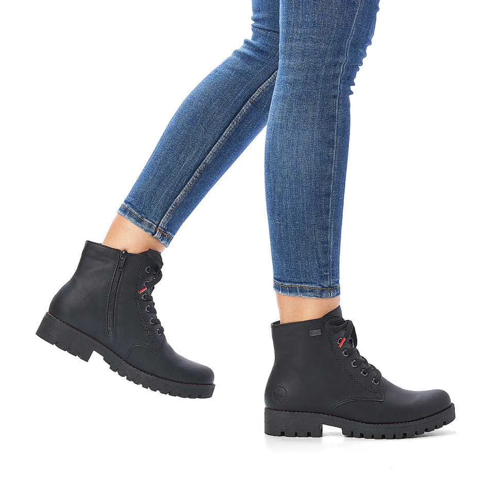 Outlet Women'S Corded Boots Deep Black Ladies Ankle Boots & Boots