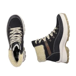 Outlet Women'S Corded Boots Dark Blue Ladies Ankle Boots & Boots