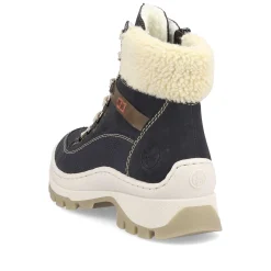 Outlet Women'S Corded Boots Dark Blue Ladies Ankle Boots & Boots