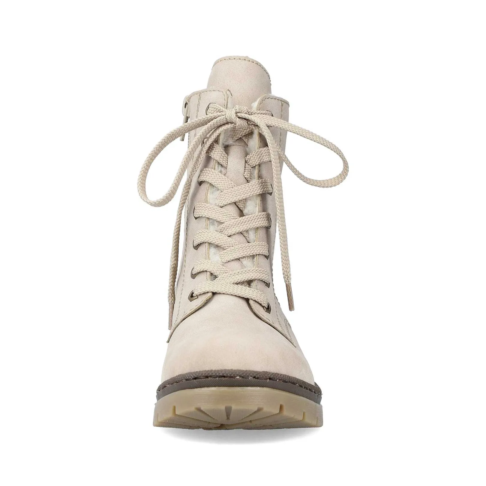 Outlet Women'S Corded Boots Light Beige Ladies Ankle Boots & Boots