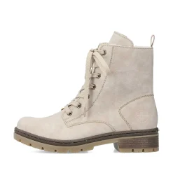 Outlet Women'S Corded Boots Light Beige Ladies Ankle Boots & Boots