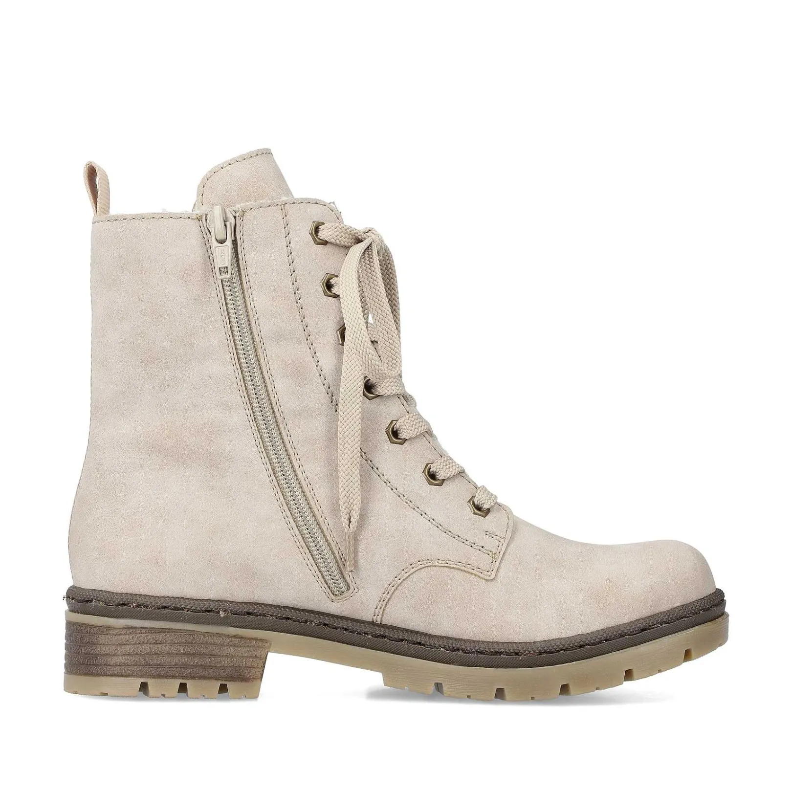 Outlet Women'S Corded Boots Light Beige Ladies Ankle Boots & Boots