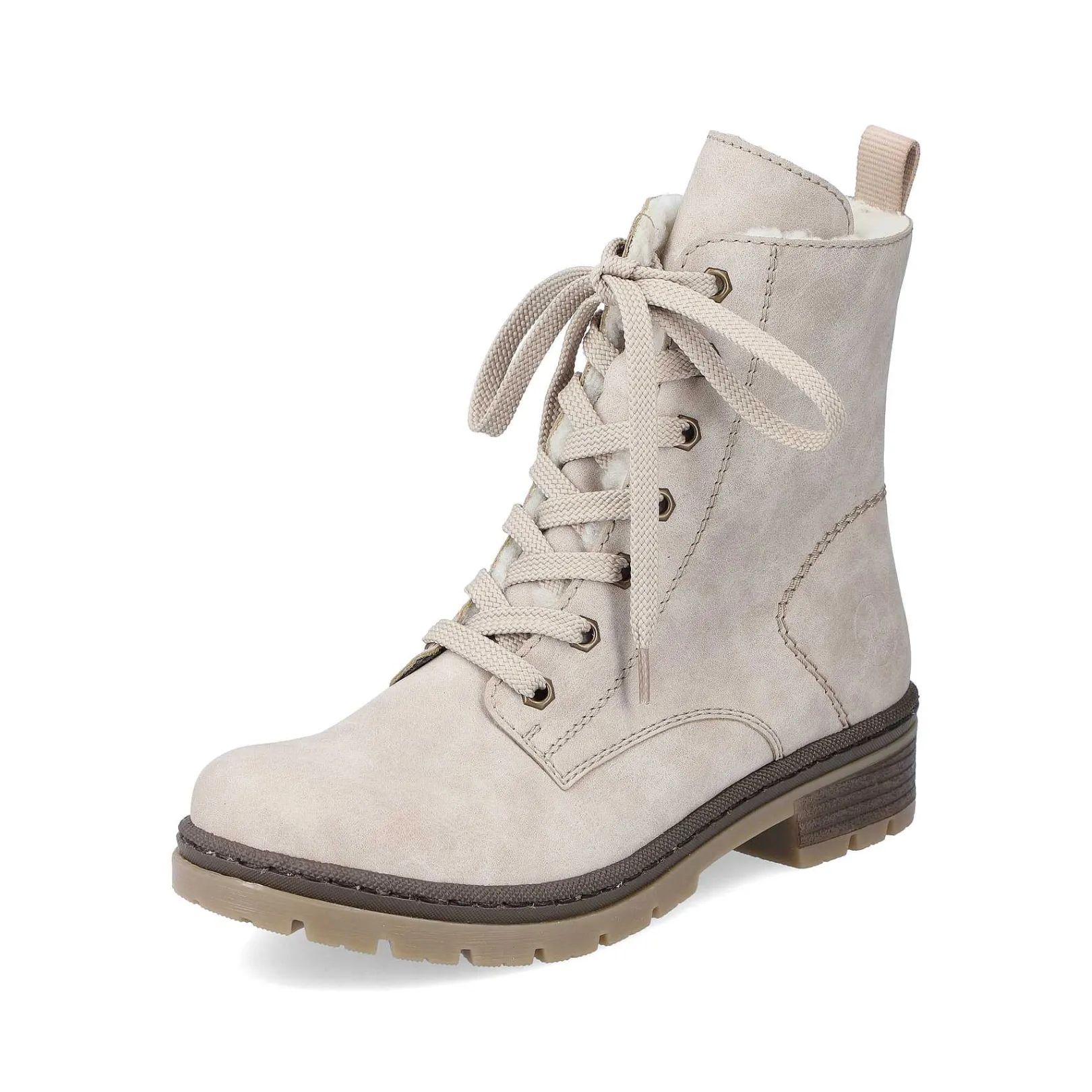 Outlet Women'S Corded Boots Light Beige Ladies Ankle Boots & Boots