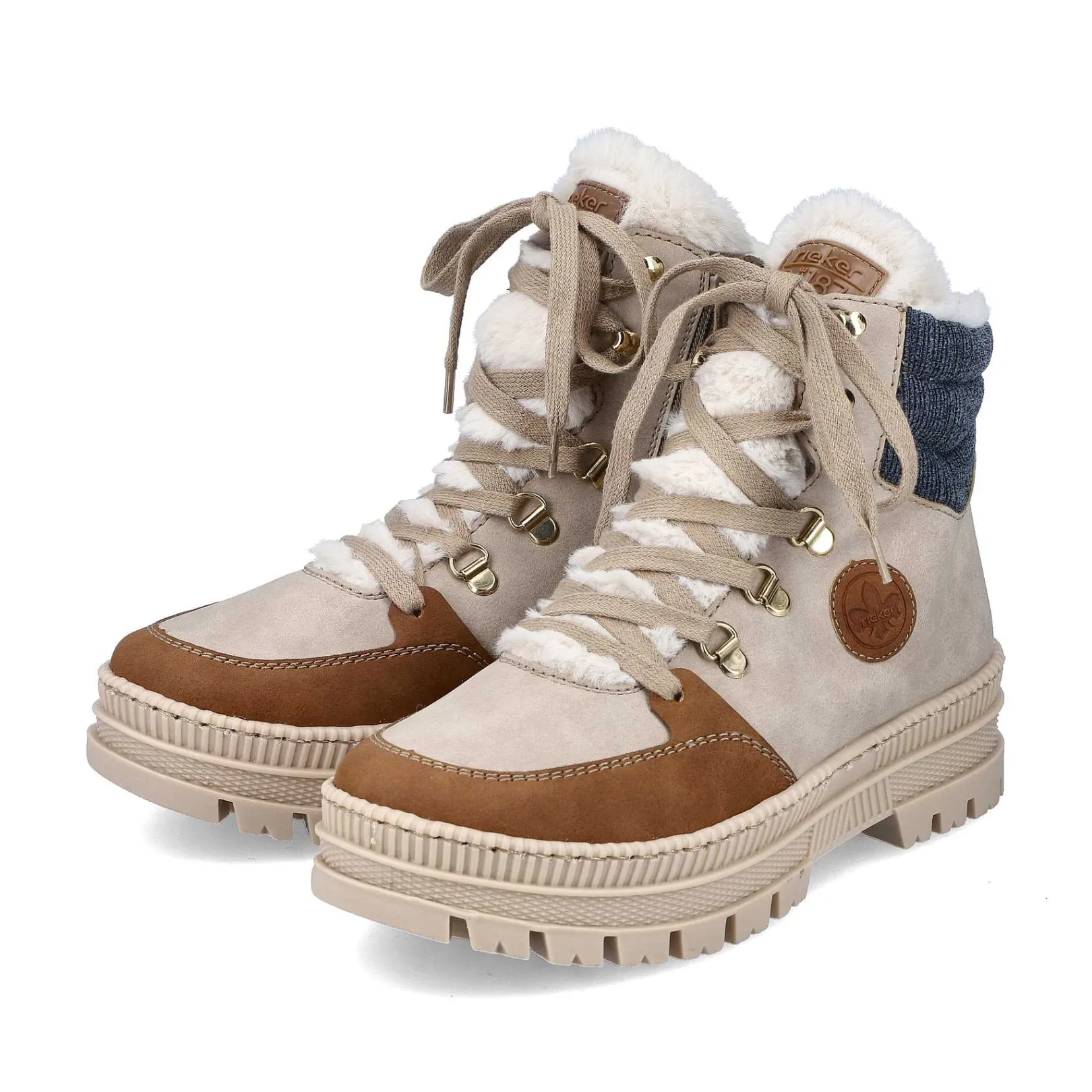 Hot Women'S Corded Boots Beige Noisette Ladies Ankle Boots & Boots