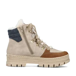 Hot Women'S Corded Boots Beige Noisette Ladies Ankle Boots & Boots