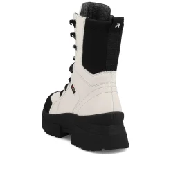 Discount Women'S Corded Boots Snow-White Deep-Black Ladies Ankle Boots & Boots