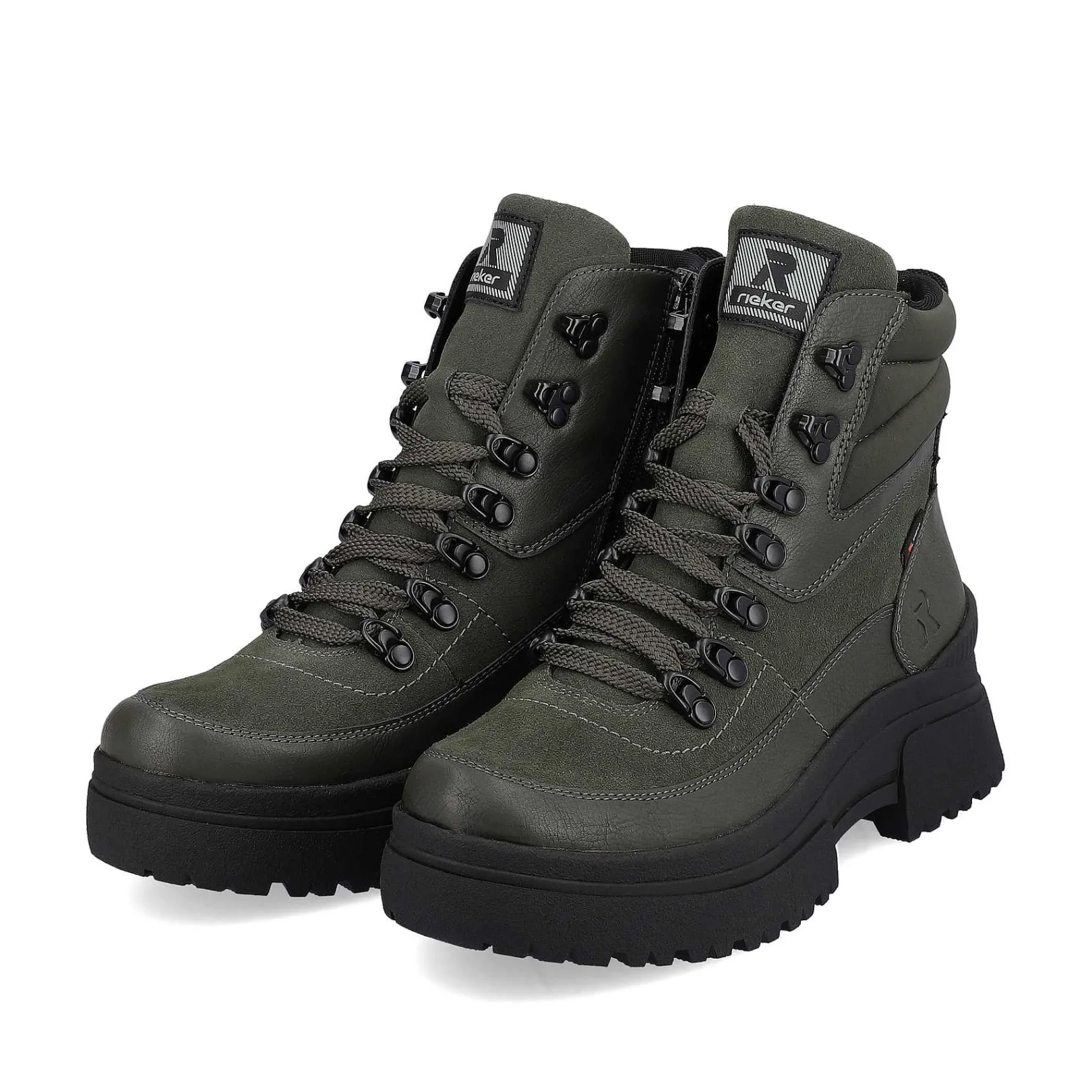 Outlet Women'S Corded Boots Army Green Black Ladies Ankle Boots & Boots
