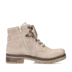 Outlet Women'S Corded Boots Light Beige Ladies Ankle Boots & Boots