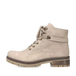 Outlet Women'S Corded Boots Light Beige Ladies Ankle Boots & Boots