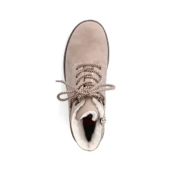 Outlet Women'S Corded Boots Light Beige Ladies Ankle Boots & Boots