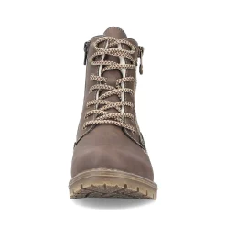 New Women'S Corded Boots Chocolate Brown Ladies Ankle Boots & Boots