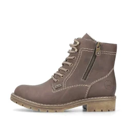 New Women'S Corded Boots Chocolate Brown Ladies Ankle Boots & Boots