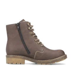 New Women'S Corded Boots Chocolate Brown Ladies Ankle Boots & Boots