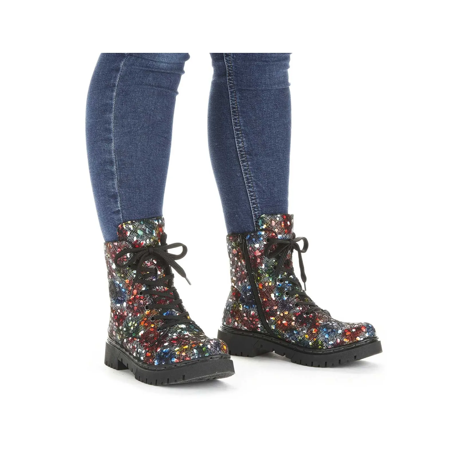Discount Women'S Corded Boots Multi Ladies Ankle Boots & Boots