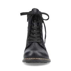 Women'S Corded Boots Deep Black Ladies Ankle Boots & Boots