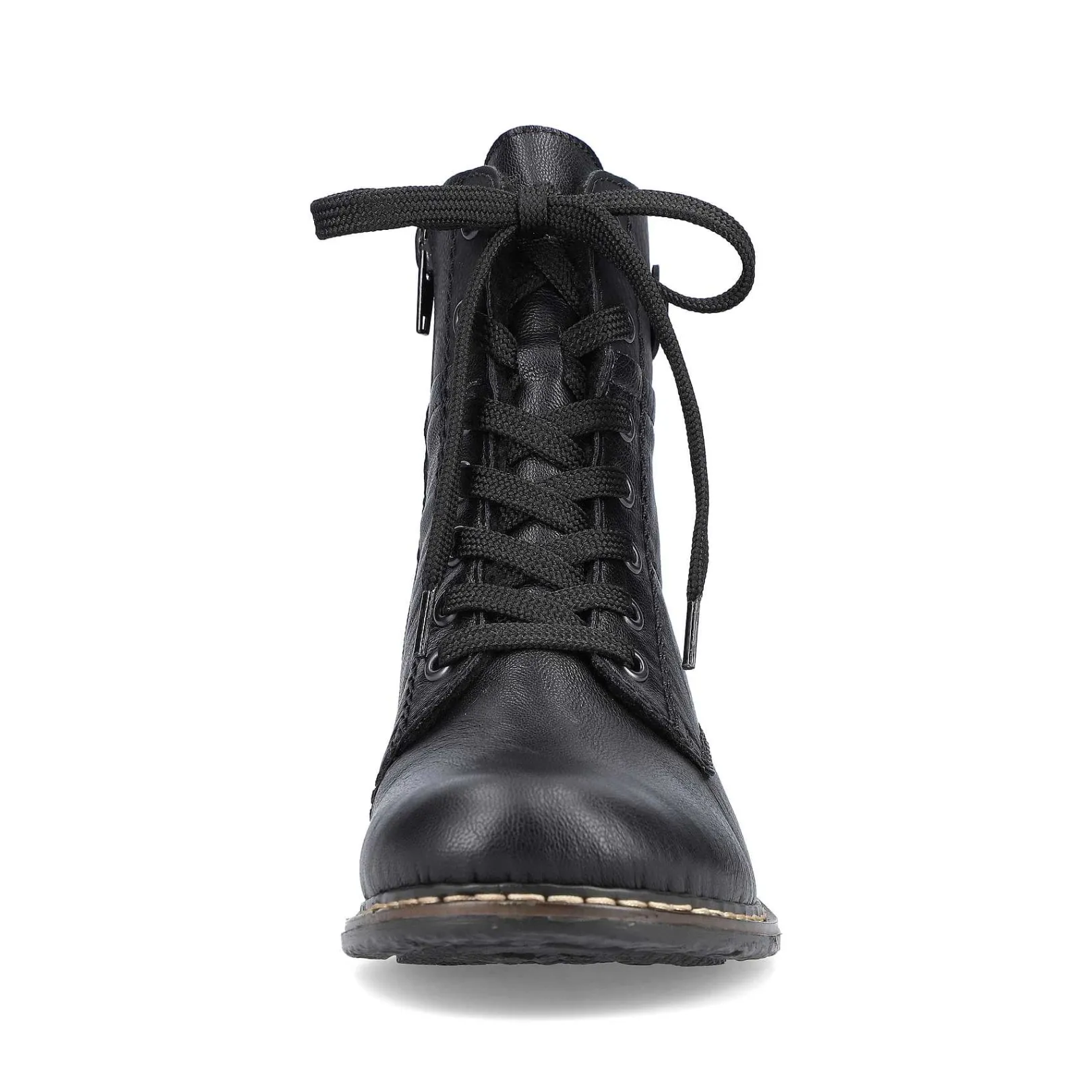 Women'S Corded Boots Deep Black Ladies Ankle Boots & Boots