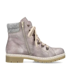 Sale Women'S Corded Boots Platinum Gray Ladies Ankle Boots & Boots
