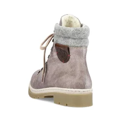 Sale Women'S Corded Boots Platinum Gray Ladies Ankle Boots & Boots