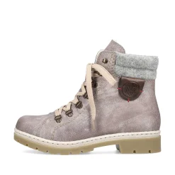 Sale Women'S Corded Boots Platinum Gray Ladies Ankle Boots & Boots