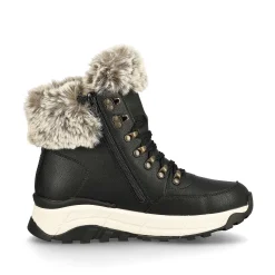 Discount Women'S Corded Boots Urban Black Ladies Ankle Boots & Boots