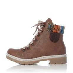 Women'S Corded Boots, Nut Brown Ladies Ankle Boots & Boots