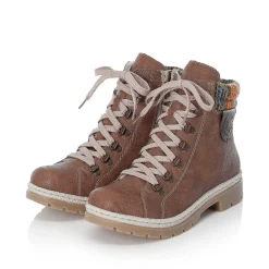 Women'S Corded Boots, Nut Brown Ladies Ankle Boots & Boots