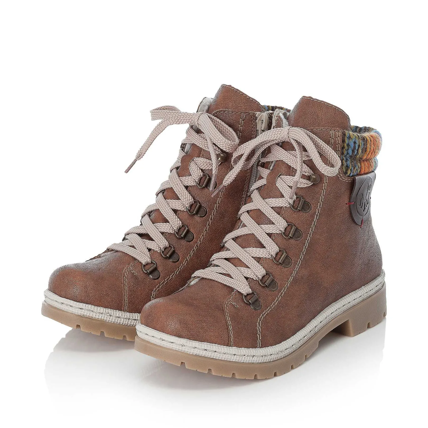 Women'S Corded Boots, Nut Brown Ladies Ankle Boots & Boots