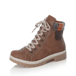 Women'S Corded Boots, Nut Brown Ladies Ankle Boots & Boots