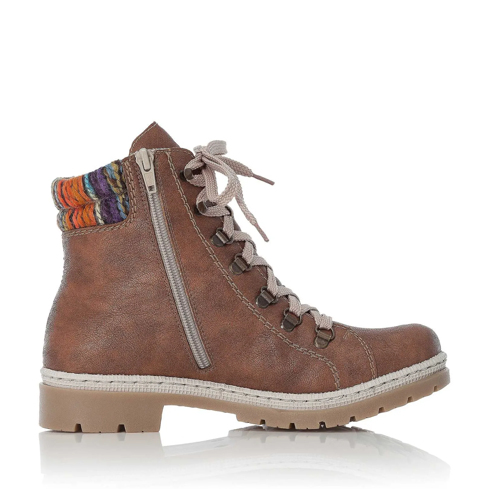 Women'S Corded Boots, Nut Brown Ladies Ankle Boots & Boots